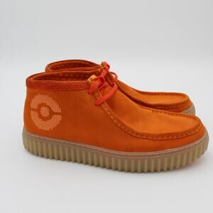 Clarks Pokemon Chukka Boots Mens 12 Orange Suede Charmander Limited Edition